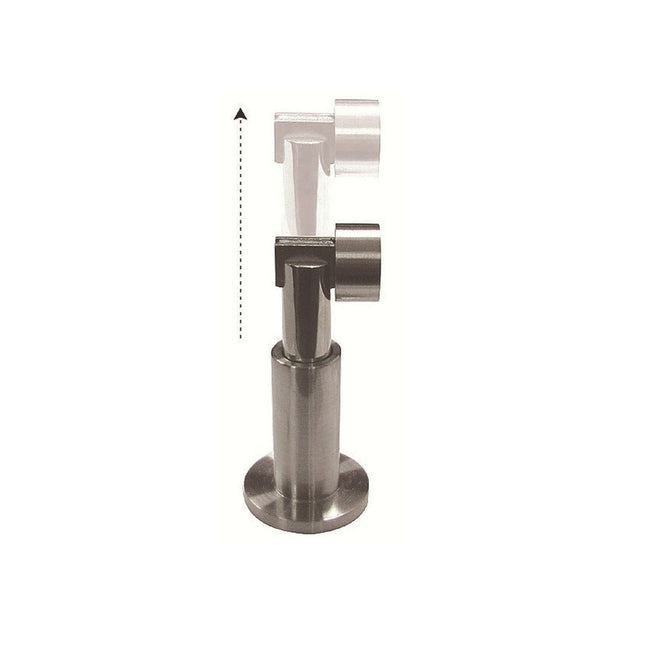 50018 | Magnetic Door Stop Adjustable 84-95mm Satin Zinc Alloy | Emroware Decorus Hardware Perth Australia