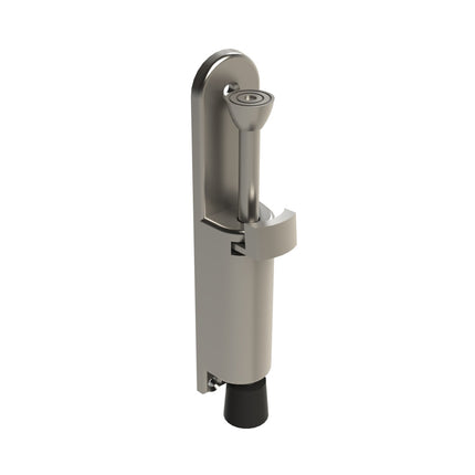 50019 | Door Holder 160mm Plunger Foot Operated Satin Zinc Alloy | Emroware Decorus Hardware Perth Australia