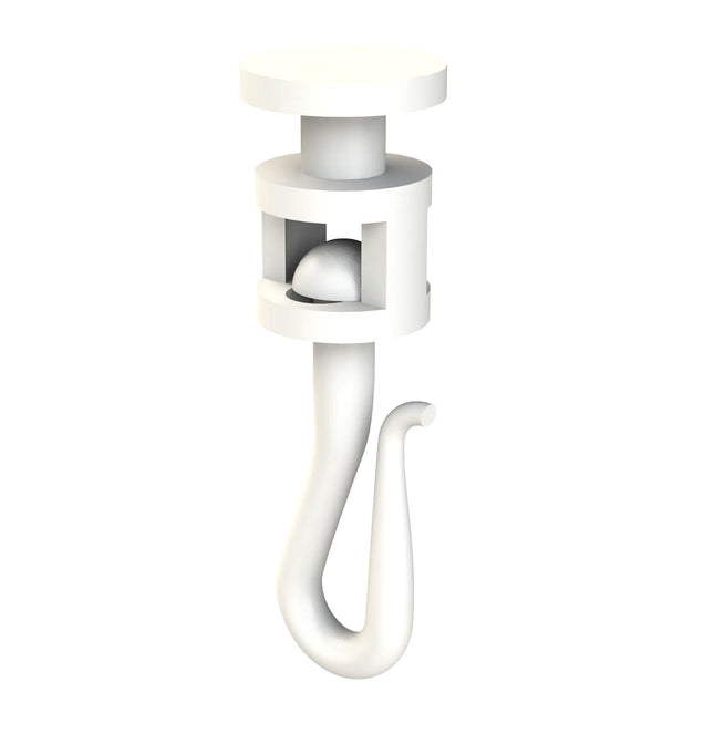 SCAHOOK | Plastic Curtain Hooks for Shower Track White Pack of 25 | Emroware Decorus Hardware Perth Australia