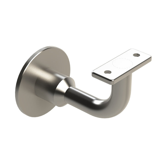SS441FT | Deluxe Handrail Bracket Flat Top 304 Brushed Stainless Steel | Emroware Decorus Hardware Perth Australia