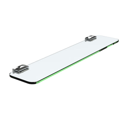 Emroware GL450CP Glass Shelf – 450mm Chrome plated zinc brackets 6mm toughened glass Decorus Hardware Perth Australia