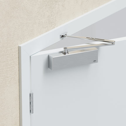 JNF 760 Series Hydraulic Overhead Door Closer Fireproof ML.21.760 Silver Up to 100Kg