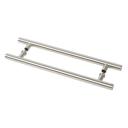 2DP12A SSS BP | Vienne Round Door Pull Handle Back to Back 450mm Satin Stainless Steel Box Pack 2DP12ASSSBP | N2lok