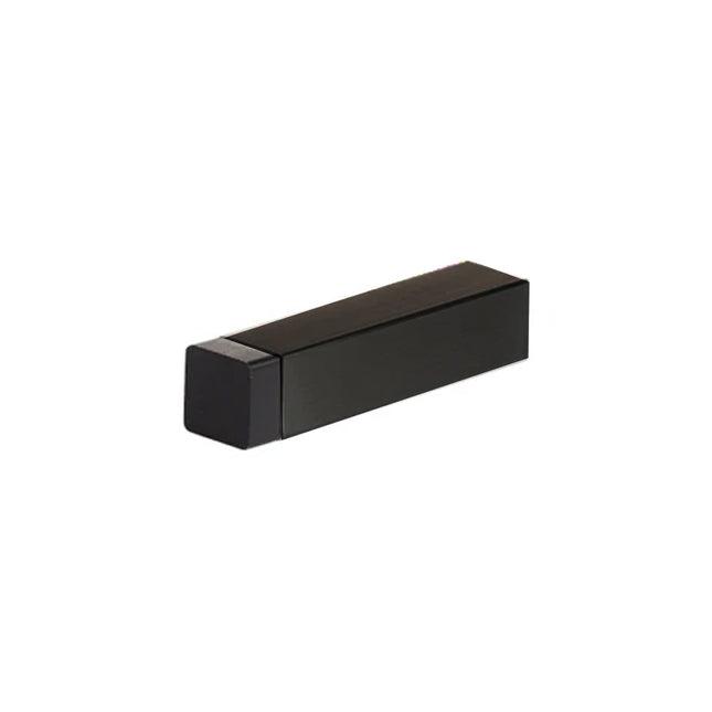 Modern Square Tube Door Stop Box Pack Matt Black 2DS 709 MB BP N2LOK