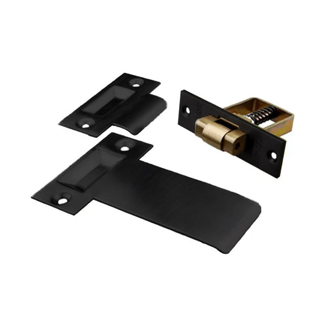 Roller Mortise Bolt Kit Extended Striker Matt Black Box Pack 2RMK/MBBP N2LOK
