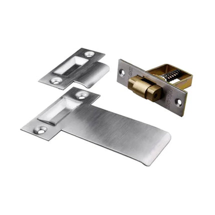 2RMK SSS BP | Roller Mortise Bolt Kit Extended Striker Satin Stainless Steel Box Pack 2RMK/SSSBP | N2lok