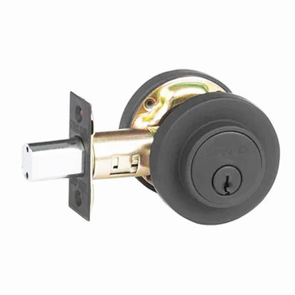 515R GM BP | Low Profile Deadbolt Round Single Cylinder Box Pack Gun Metal 515RGMBP | N2lok