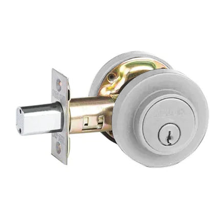 Low Profile Deadbolt Round Single Cylinder Box Pack Satin Chrome 515RSCPBP N2LOK