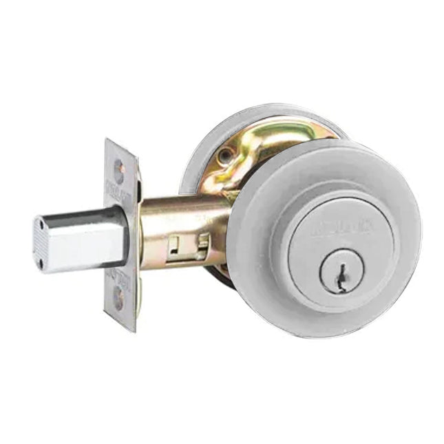 Low Profile Deadbolt Round Single Cylinder Box Pack Satin Chrome 515RSCPBP N2LOK