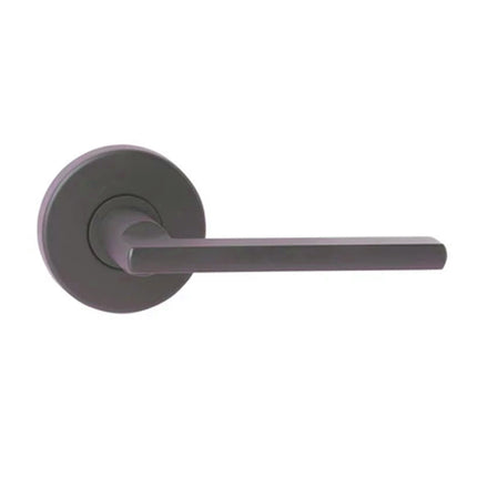 Decorus Door Lever Handle on Round Rose Passage Set Box Pack Gunmetal 545DEGMBP N2LOK