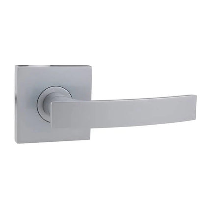 545S NO SCP BP | Novum Door Lever Passage Set on Square Rose Box Pack Satin Chrome | N2lok