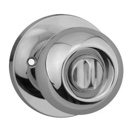 550R P SCP BP | Pila Door Knob on Round Rose Privacy Set Satin Chrome | N2lok