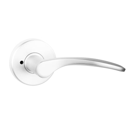 555 CU PC BP | Curva Door Lever Privacy Set on Round Rose Box Pack Polished Chrome | N2lok