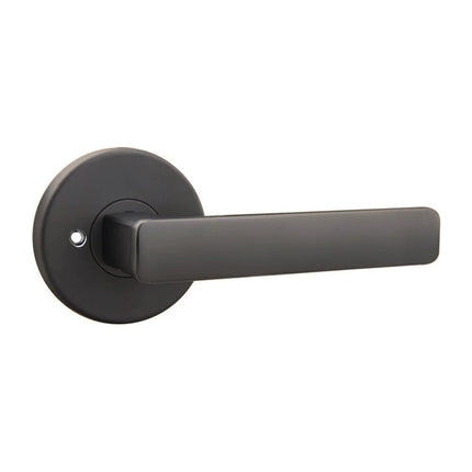 Vitus Door Lever on Round Rose Privacy Set Gunmetal 555 VI GM BP N2LOK