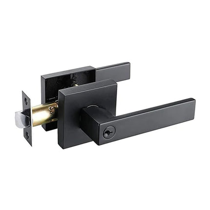 Vitus Door Lever on Square Rose Entrance Set Clear Pack Matt Black 565S VI MB CP N2LOK