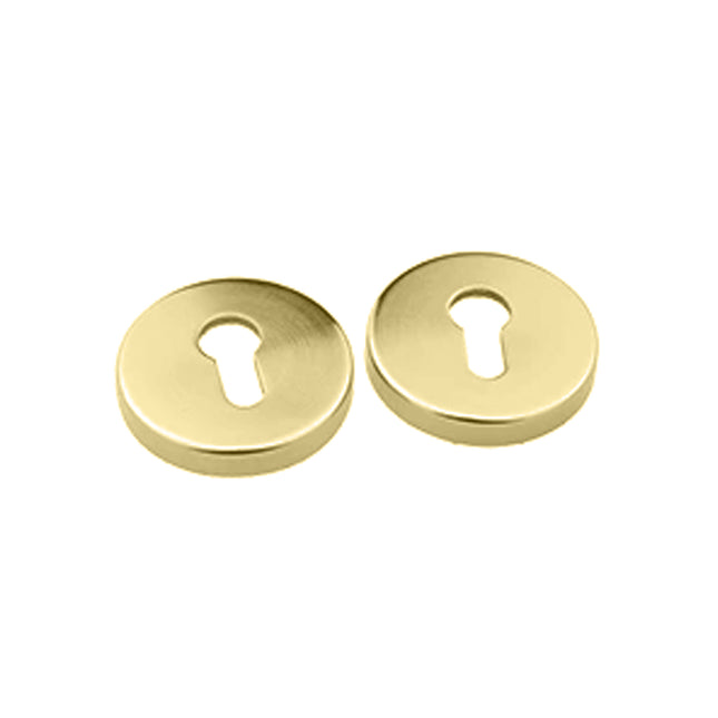 56/65E R SB BP | Euro Round Escutcheon 65mm Box Pack Satin Brass 5665ERSBBP | N2lok