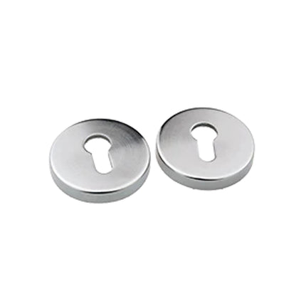 Euro Round Escutcheon 65mm Box Pack Satin Chrome Plate 5665ERSCPBP N2LOK