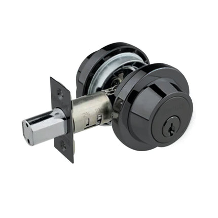 626R MB BP | Modern Double Cylinder Deadbolt Round Box Pack Matt Black 626RMBBP | N2lok