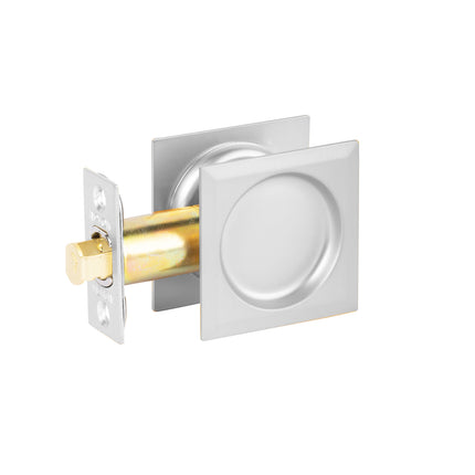 64 SPDL PC BP | Sliding Door Cavity Lock Square Passage Set Box Pack Polished Chrome | N2lok