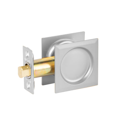 Sliding Door Cavity Lock Square Passage Set Box Pack Satin Chrome Plate 64 SPDL SCP BP N2LOK
