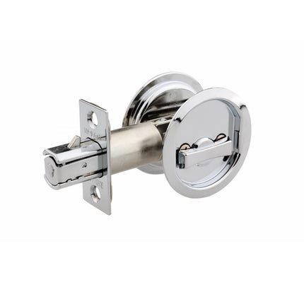 65 RPDL PC CP | Domaine 65 RPDL Privacy Round Rose Polished Chrome Clear Pack 65RPDLPCCP | N2lok
