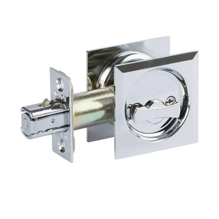 65 SPDL PC BP | Sliding Door Cavity Lock Square Privacy Set Box Pack Polished Chrome | N2lok