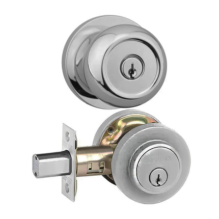 670R KC SCP BP | Korona Door Knob Combo Set Box Pack Satin Chrome | N2lok