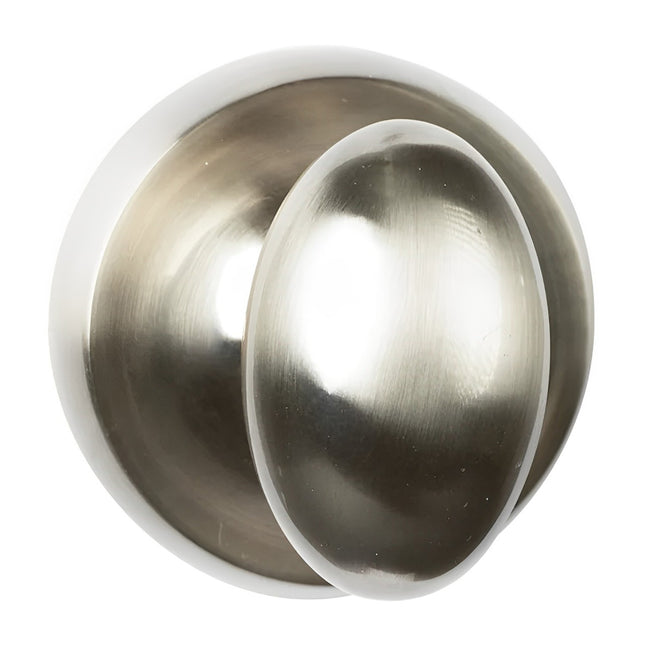 Uovo Egg Door Knob Privacy Set Satin Nickel 750 UO PI SN N2LOK