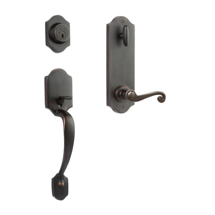 765 CH IC SP VB BP | Charente Door Handle Interconnect Spiral Lever Entrance Set Venetian Bronze | N2lok