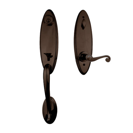 765 LO IC SP VB BP | Loire Door Handle Interconnect Spiral Lever Entrance Set Venetian Bronze 765 LO IC SP/PI VB BP | N2lok