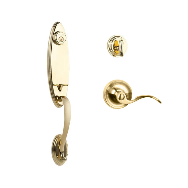 765 LO SC FL/PI L03 BP | Loire Door Handle Single Cylinder with Flutto Lever Entrance Set Box Pack Satin Chrome | N2lok