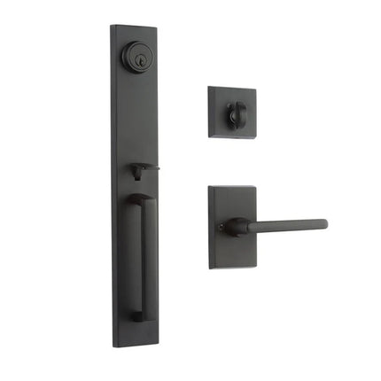 Montpellier Single Cylinder with Straight Lever Box Pack Matt Black 765MOSCSLAOMBBP N2LOK