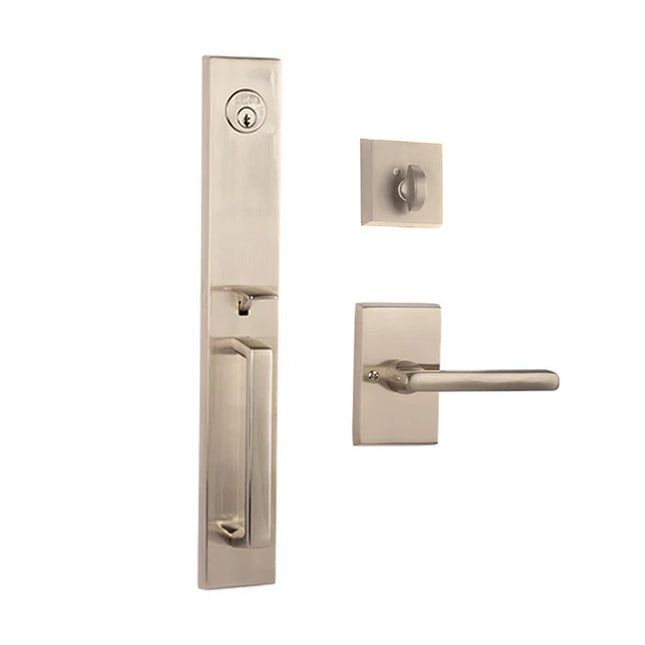765 MO SC SL/AO SN BP | Montpellier Single Cylinder with Straight Lever Box Pack Satin Nickel 765MOSCSLAOSNBP | N2lok