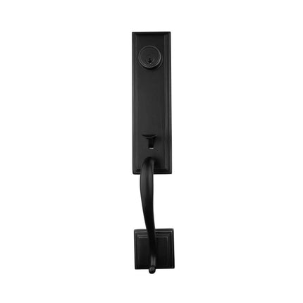 Seine Double Cylinder Door Handle Entry Set Matt Black 765SEDCMBBP N2LOK