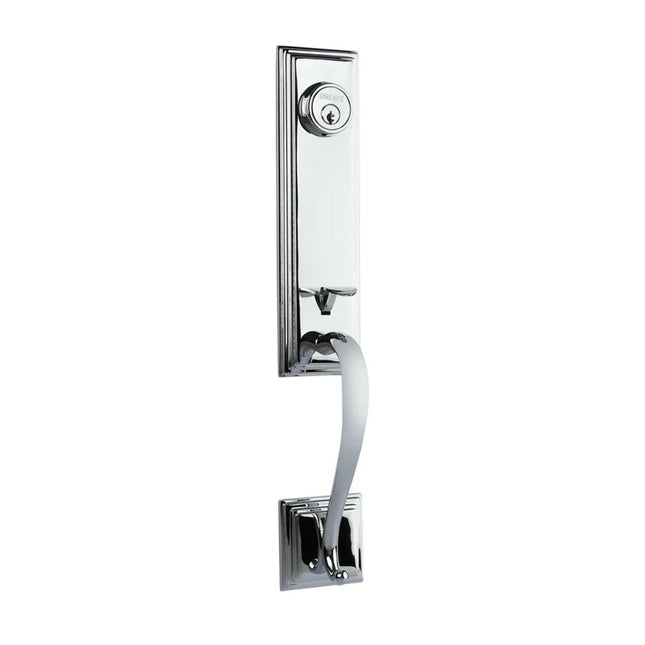Seine Double Cylinder Door Entrance Set Box Pack Polished Chrome 765SEDCPCBP N2LOK