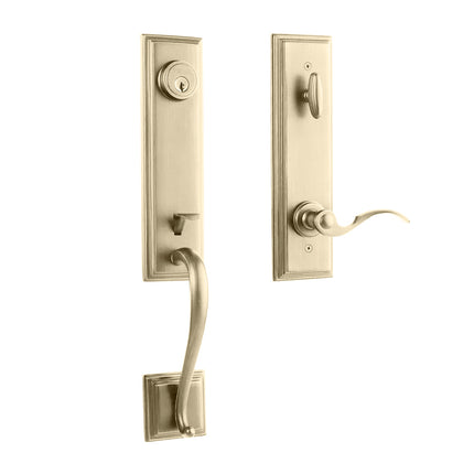 765 SE IC FL L03 BP | Seine Door Handle Interconnect Flutto Lever Entrance Set Polished Brass 765 SE IC FL/PI L03 BP | N2lok