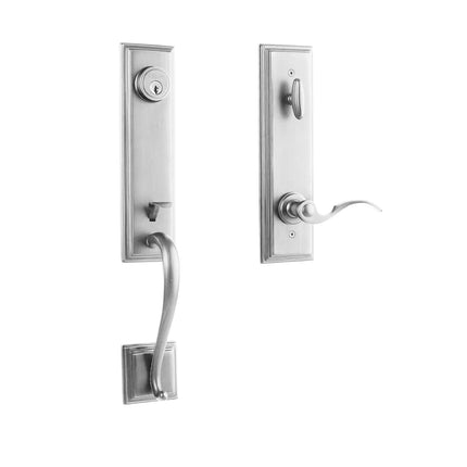 765SEICPCBP | Seine Entrance Door Handle Set with Interconnect Box Pack Polished Chrome | N2lok