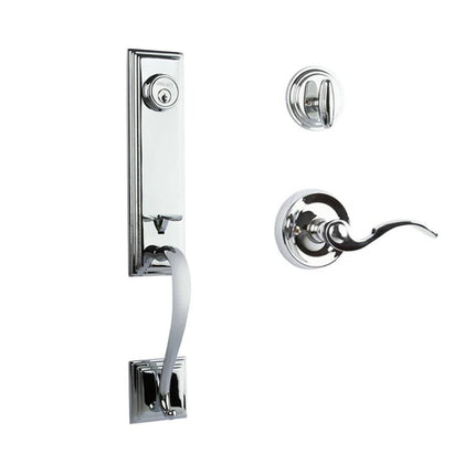 Seine Single Cylinder Door Entrance Set Box Pack Polished Chrome 765SESCPCBP N2LOK