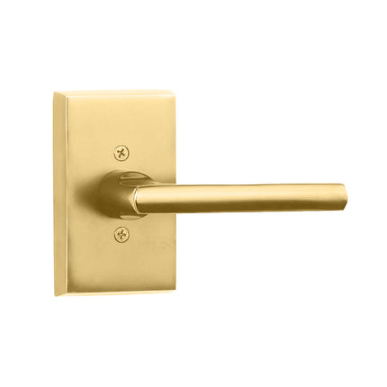 8453 AO SL SB BP | Agrigento Straight Door Lever Handle Passage Box Pack Satin Brass | N2lok