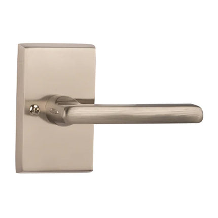 Agrigento Straight Door Lever Privacy Set Satin Nickel 8553 AO SL SN BP N2LOK