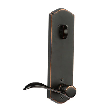 8611 EN WLL VB BP | Etna Medium Wave Door Lever Single Cylinder Box Pack Left Hand Venetian Bronze | N2lok