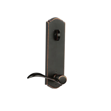 8611 EN WLR 10B | Etna Medium Wave Door Lever Handle Single Cylinder Right Hand Venetian Bronze 8611ENWLR10B | N2lok