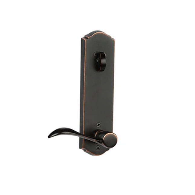 8611 EN WLR 10B | Etna Medium Wave Door Lever Handle Single Cylinder Right Hand Venetian Bronze 8611ENWLR10B | N2lok
