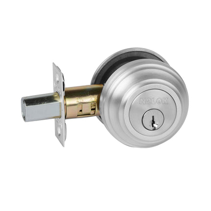 A717 PC BP | Forged Brass Deadbolt Round Single Cylinder Box Pack Polished Chrome A717PCBP | N2lok