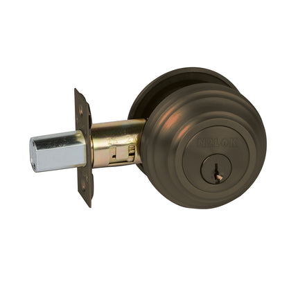 A727 VB BP | Forged Brass Deadbolt Round Double Cylinder Box Pack Venetian Bronze A727VBBP | N2lok