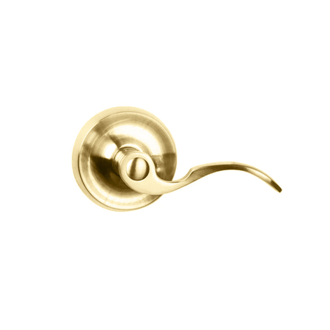 A745 FL/PI L03 BP | Flutto Door Lever Handle Passage Round Box Pack Polished Brass A740 UO/PI L03 | N2lok