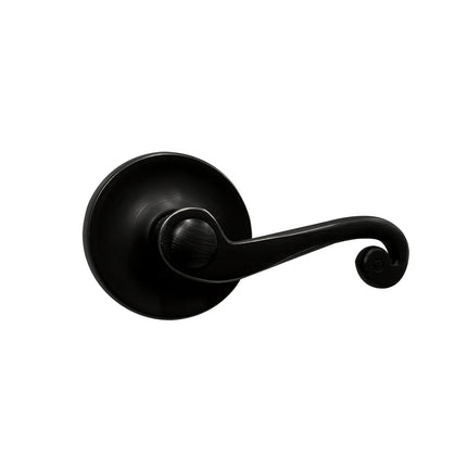 A745 SP/PI MB BP | Spira Door Lever Handle Passage Round Box Pack Matte Black | N2lok