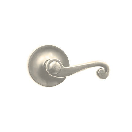 A745 SP/PI SN BP | Spira Door Lever Handle Passage Round Box Pack Satin Nickel | N2lok