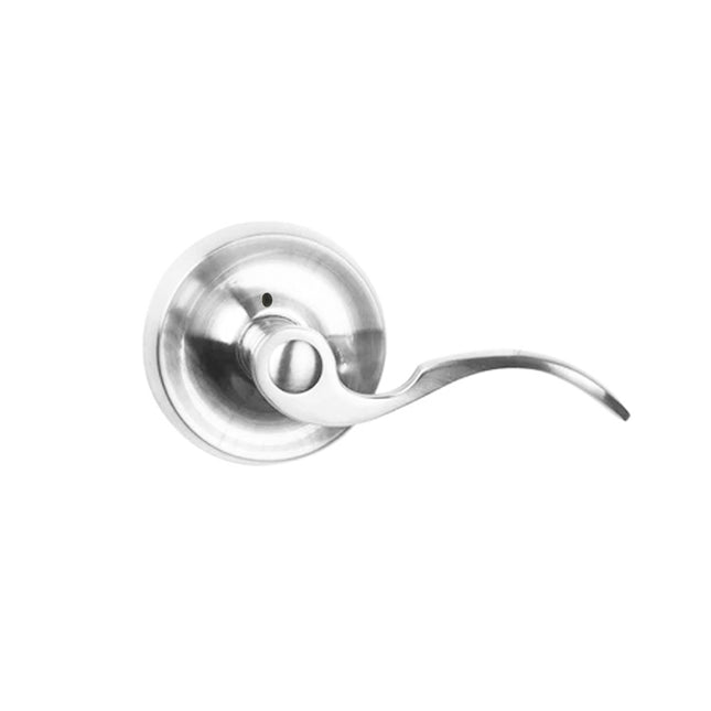 A755 FL/PI PC BP | Flutto Door Lever Handle Privacy Round Box Pack Polished Chrome A745 SP/PI PC BP | N2lok