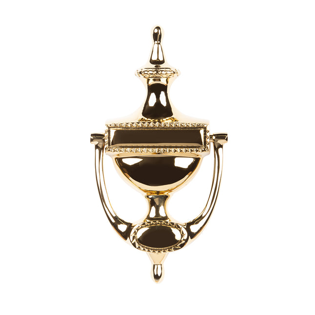 Georgian Door Knocker Box Pack Polished Brass MFBDKG22L03BP N2LOK